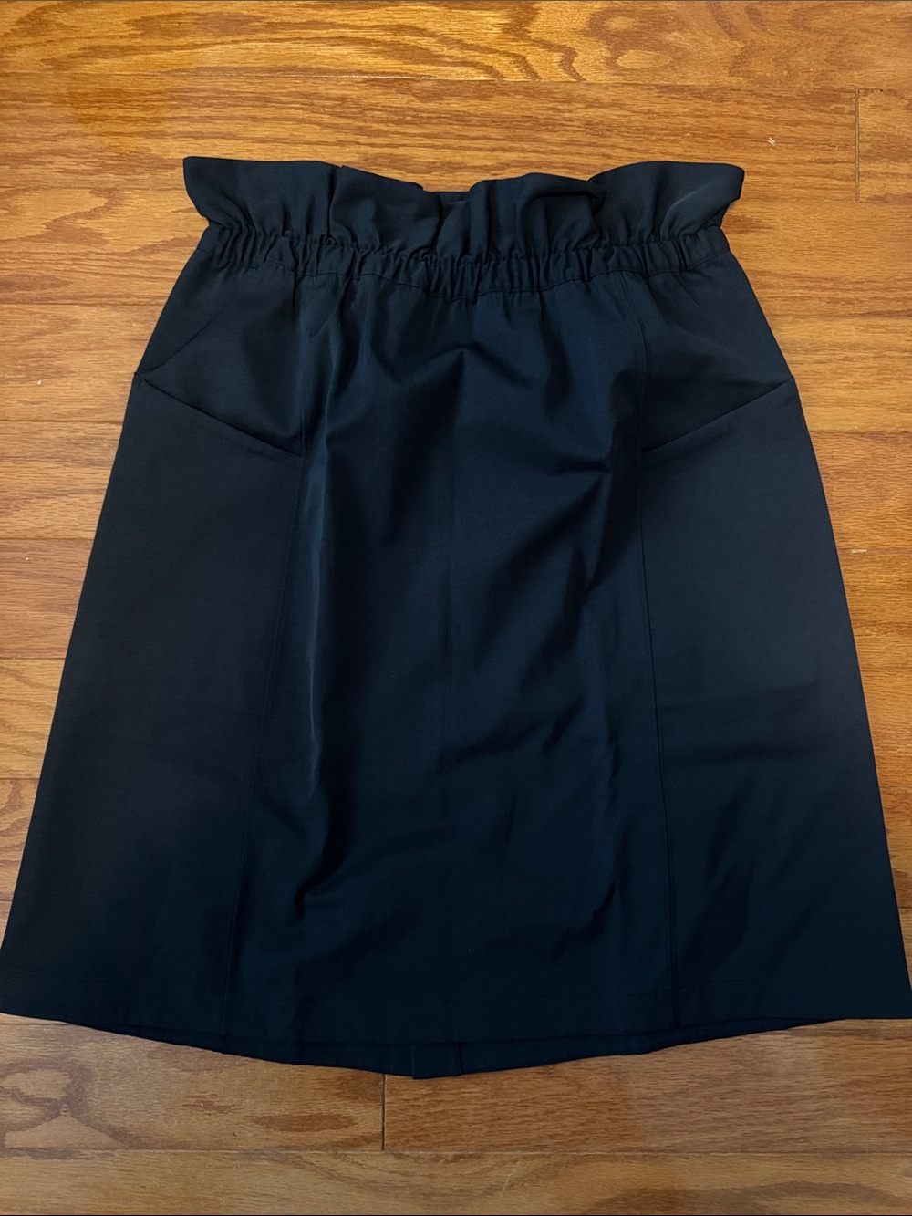 lululemon athletica Black Paperbag-Waist Pencil Skirt with Pockets